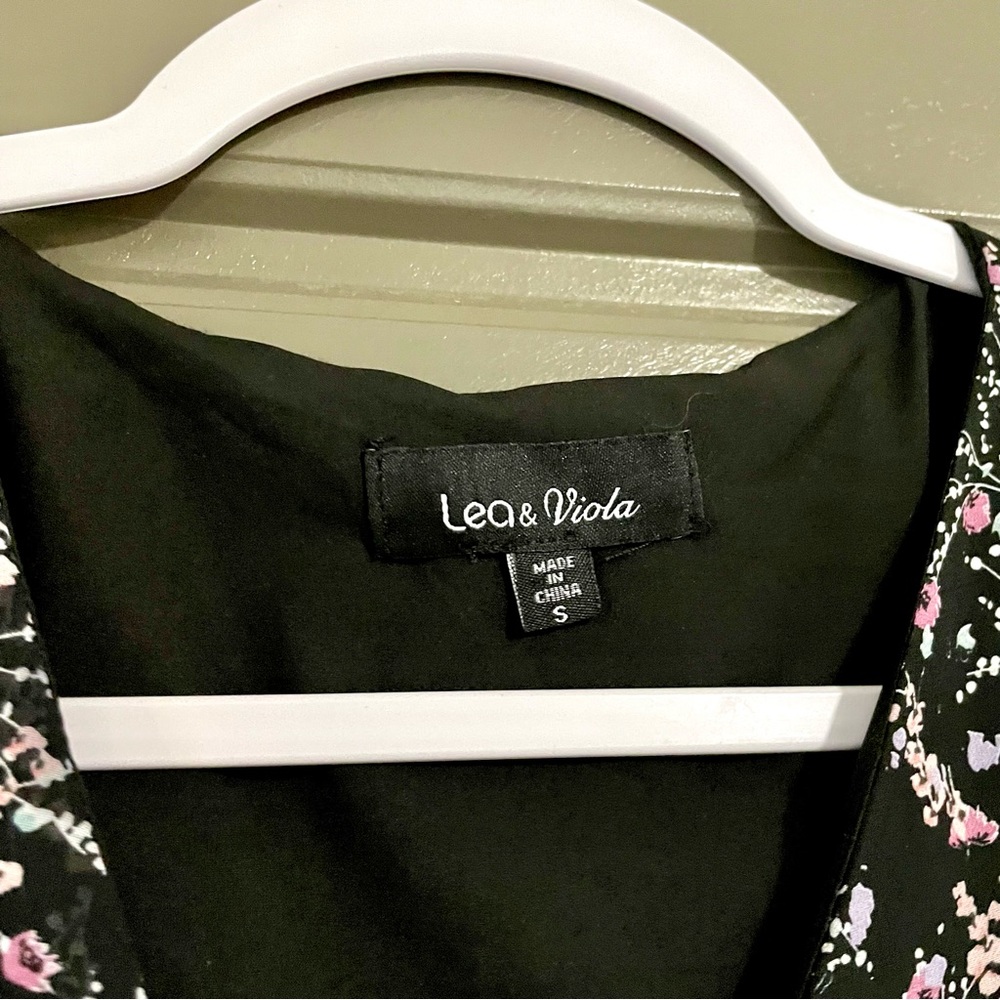 Anthropologie Lea & Viola Floral Wrap Midi Dress - Picture 6 of 8